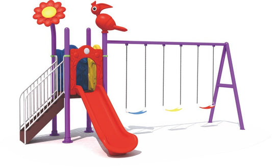 KIds outddoor Swings & Slide plaground - Gold land toys best toys shop in Dubai