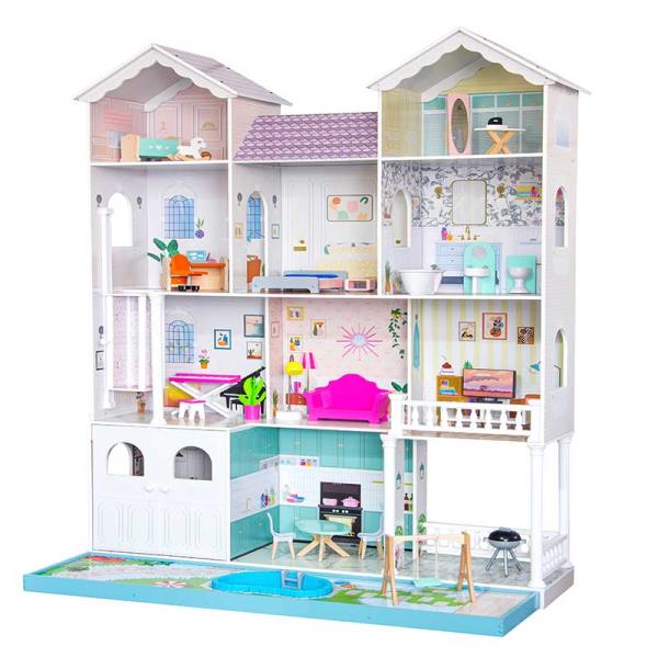 Kids Wooden Doll house - Gold land toys best toys shop in Dubai 