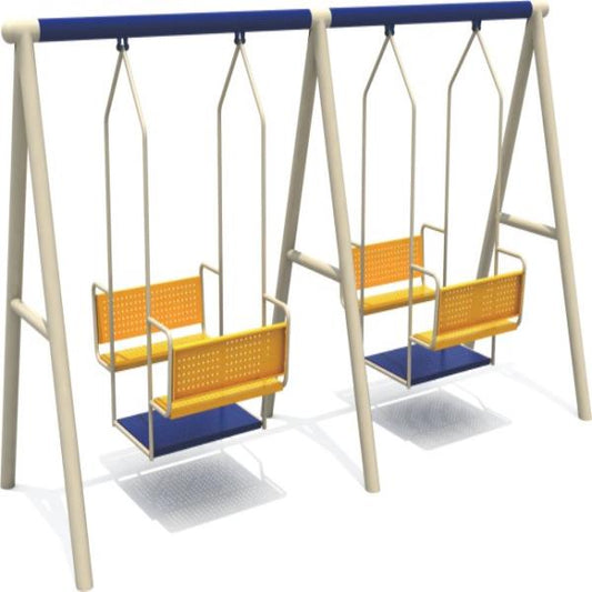 Double swing set for kids