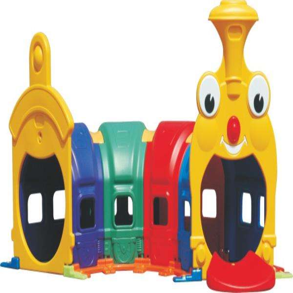 caterpillar shape tunnel with funny face - Gold land toys best toys shop in Dubai 