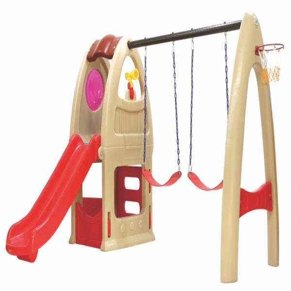 plastic cubby house with swing - Gold land toys best toys shop in Dubai 