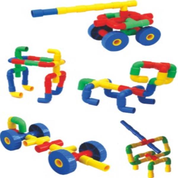 Tube Locks Set - Gold land toys best toys shop in Dubai 