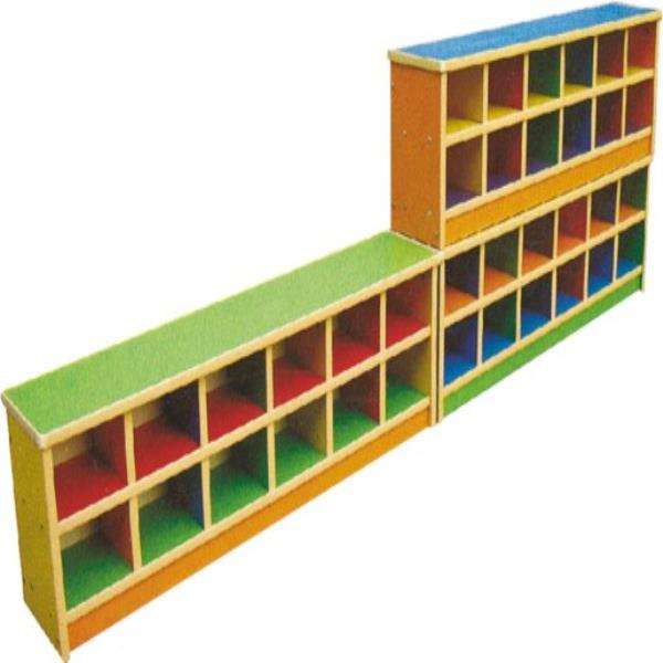 Colorfull Kids Wooden shelf - Gold land toys best toys shop in Dubai 