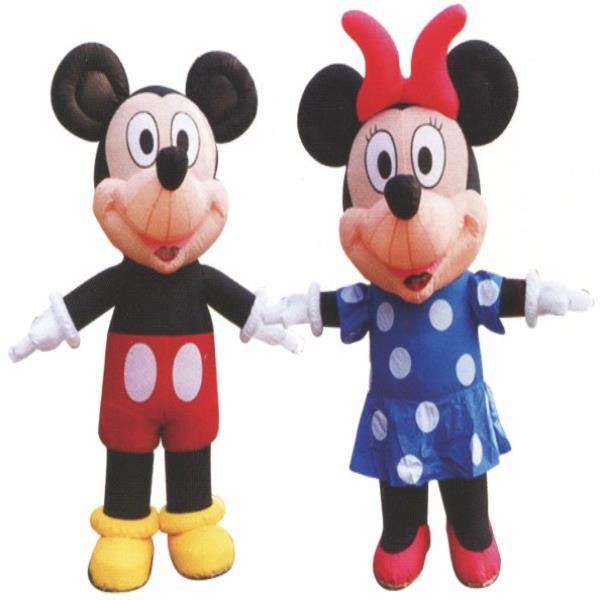 Mickey and Minnie Mouse