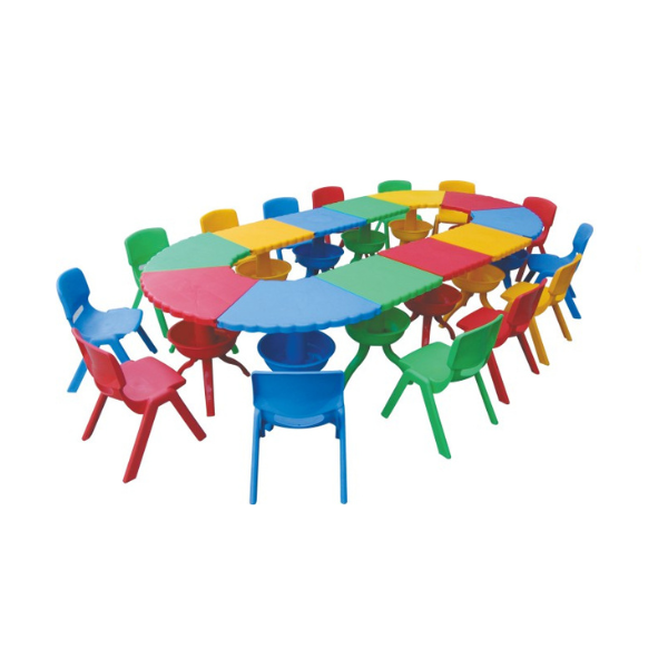 Kids Multi Colour Plastic Table Set Big - Gold land toys best toys shop in Dubai 