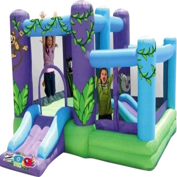 Kidwise Zoo Park Inflatable Bounce House With Ball Pit