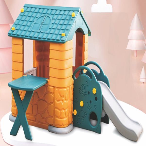 Kids plastic Playhouse with slide - Gold land toys best toys shop in Dubai 