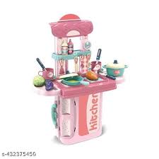 3 in 1 Portable Cooking Kitchen Set - Gold land toys best toys shop in Dubai