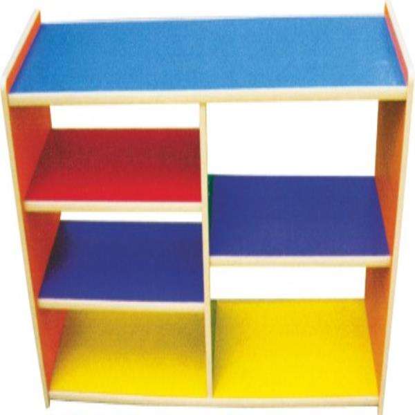 Colorfull Kids Wooden shelf - Gold land toys best toys shop in Dubai 