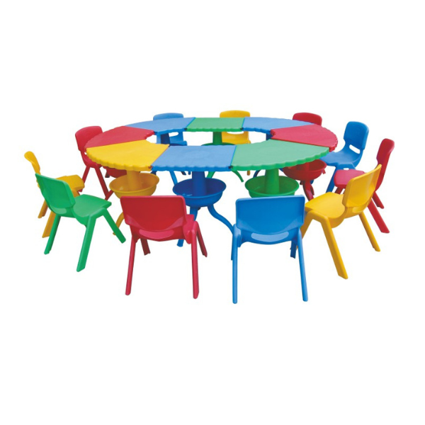 Kids Multi Colour Plastic Table Set Medium - Gold land toys best toys shop in Dubai 