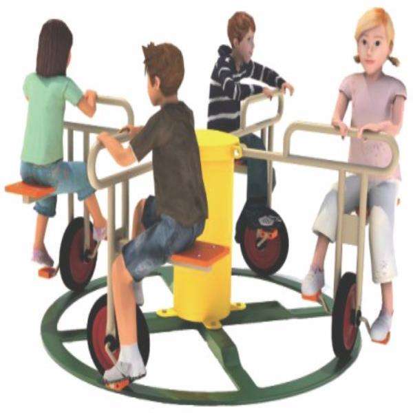 Cycle Merry Go Round Garden Playset - Gold land toys best toys shop in Dubai 