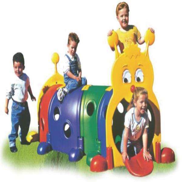 caterpillar shape tunnel with funny face - Gold land toys best toys shop in Dubai 