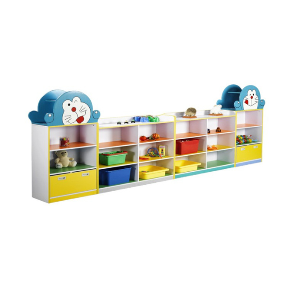 Doremon Kids Storage Shelf - Gold land toys best toys shop in Dubai 