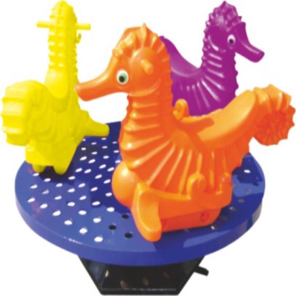 Sea Horse Merry Go Round Garden Playset - Gold land toys best toys shop in Dubai 