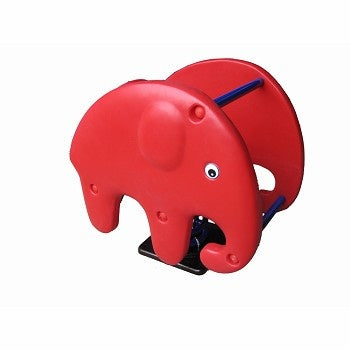 Red Plastic Elephant Shape Spring Toy - Gold land toys best toys shop in Dubai 