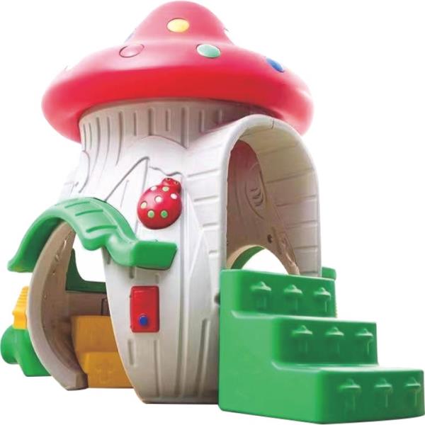 Kindergarten Plastic Slide Mushroom - Gold land toys best toys shop in Dubai 