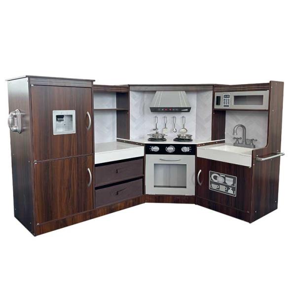 Kids Toy Wooden Kitchen set - Gold land toys best toys shop in Dubai 