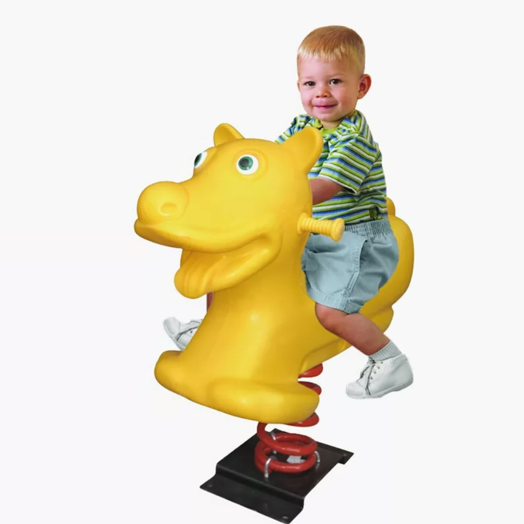 Spinning Bear Ride Bear-Shaped Children's Ride on Spring | Durable Playground Equipment ...