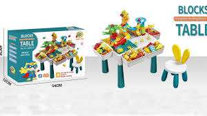 Blocks Table - Gold land toys best toys shop in Dubai 