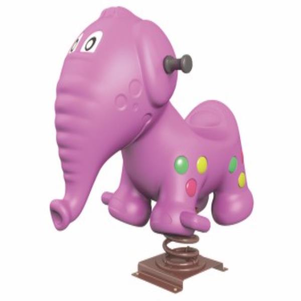 Elephant shape children ride spring