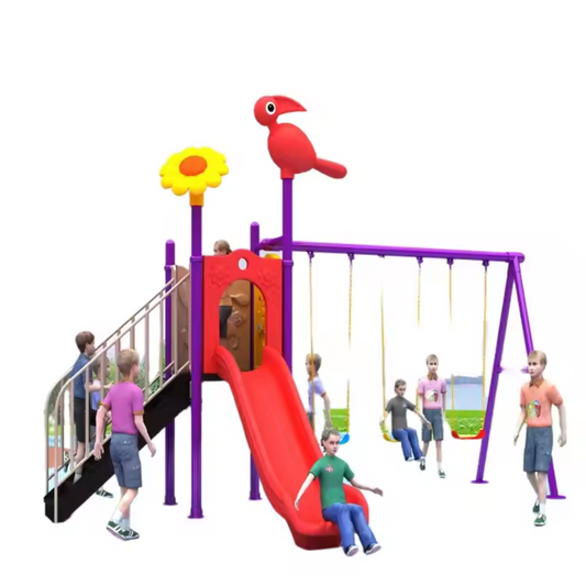 KIds outddoor Swings & Slide plaground