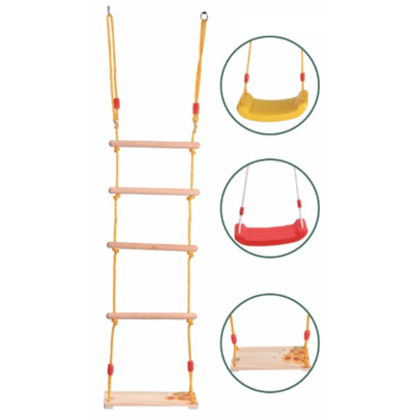 Fidget Rope Ladder Roop Ladder with Swing - Gold Land Toys | Fun & Fitness – Gold land ...
