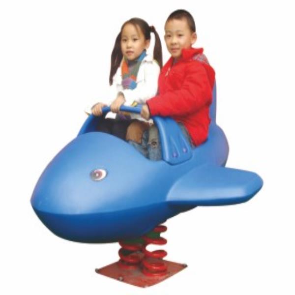 Plane Shape Children Ride Spring