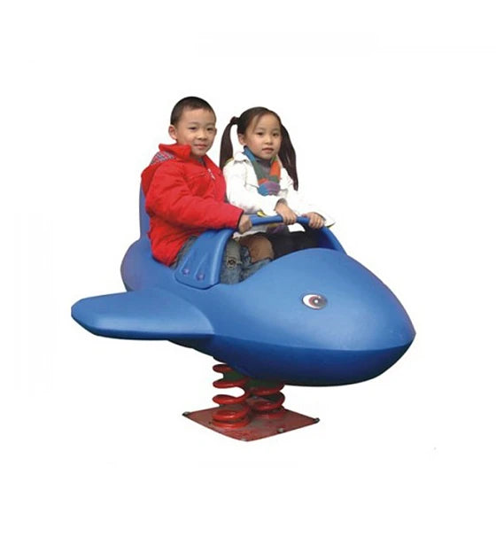 Plane Shape Children Ride Spring