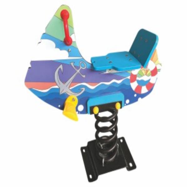 Colorful Spring Rider Airplane for Kids’ Playgrounds – Gold land toys ...