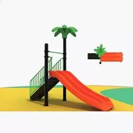 Slide For Kids Metal Palm - Gold land toys best toys shop in Dubai 