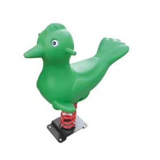 Bird shape children ride spring