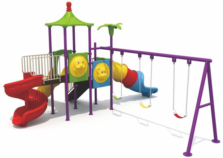 Rainbow Backyard Play-Ground Equipments.  - Gold land toys best toys shop in Dubai 