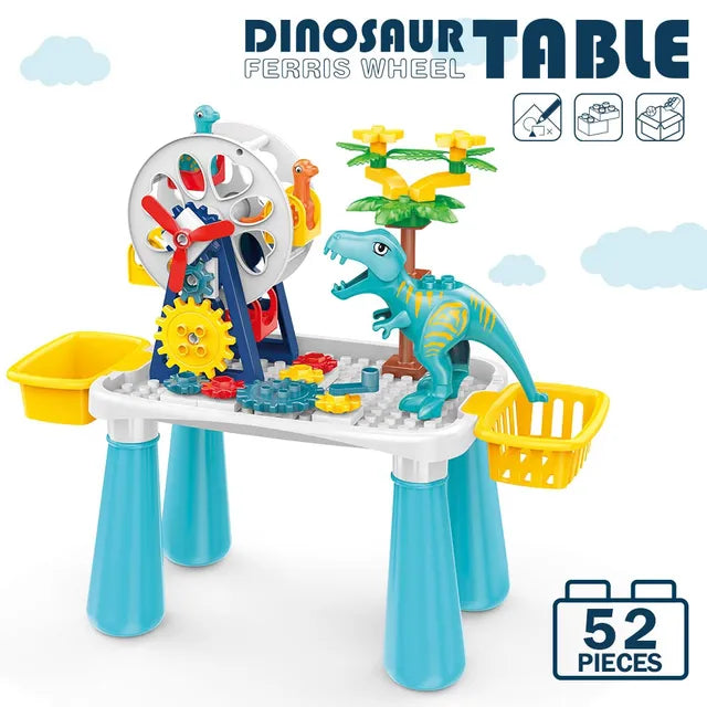 Children Educational Particle dinosaur ferris toys building blocks